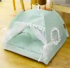 Cama Para Mascota Tipo Camping Verde