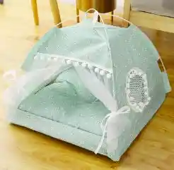 Cama Para Mascota Tipo Camping Verde