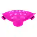 Colador Silicona Lavar Alimentos Cocina Ollas Universal Clip Morado