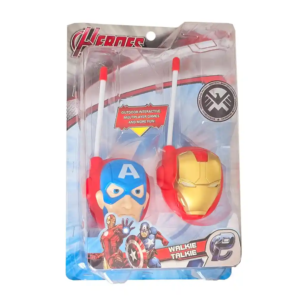 Juguete Walkie Talkies Boquitoquis Iron Man Capitan America