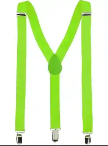 Tirantas Correa Color Verde Neon Graduable Halloween Disfraz