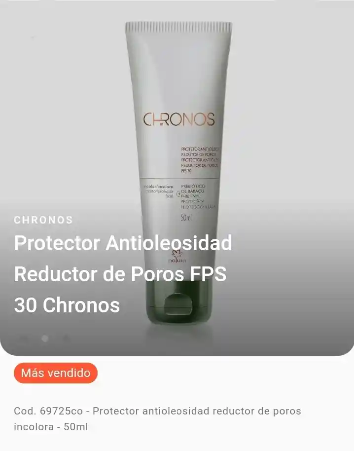 Natura - Protector Antioleosidad Reductor De Poros - Fps30 - Sin Color