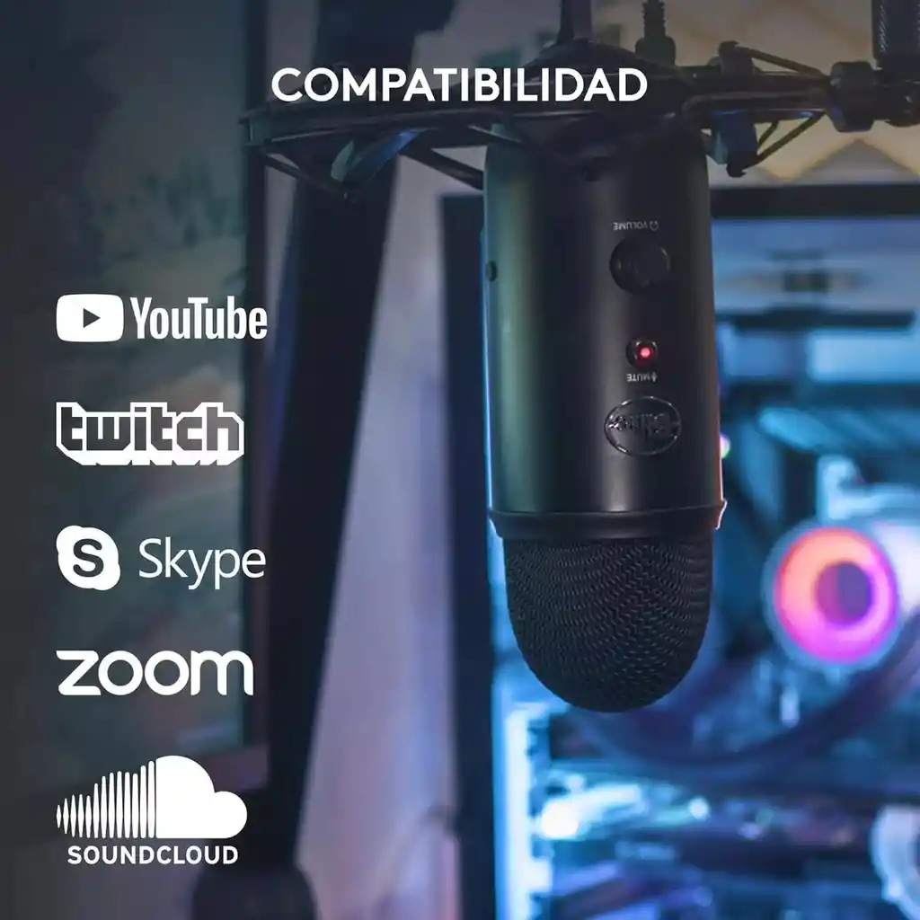 Microfono De Condensador Multipatron Blue Yeti | #1 En Micr