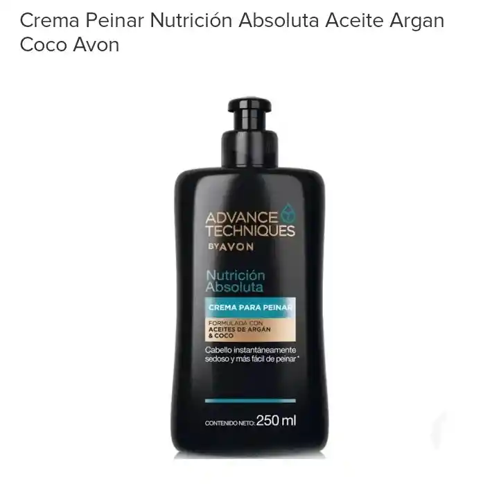 Avon - Crema Para Peinar Nutrición Absoluta Advance Techniques