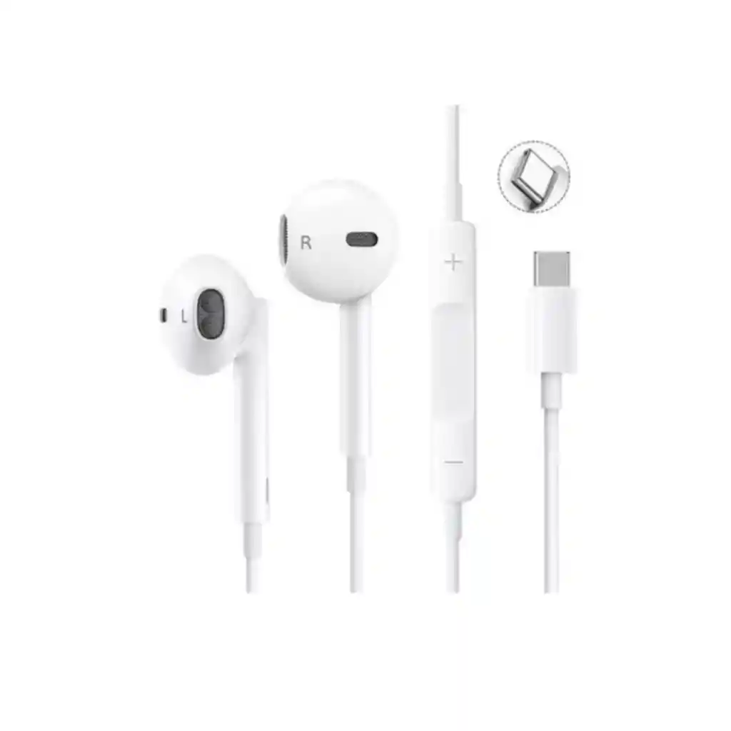 Audifonos Manos Libres Tipo C Compatibles Iphone 15 Pro Max