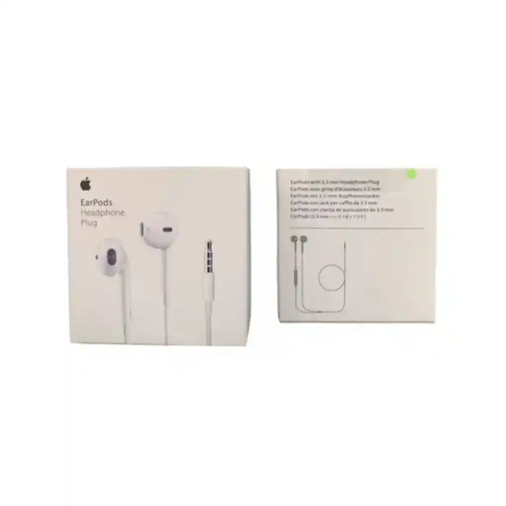 Earpods Auricular Con Cable Mini Plug 3.5mm Manos Libres Tipo Iph Color Blanco