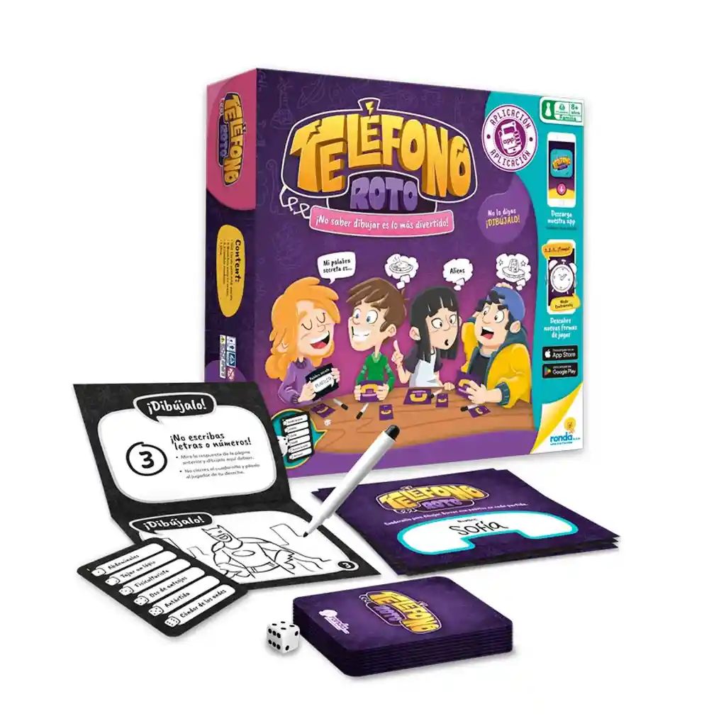 Juego De Mesa Estrategia Teléfono Roto Para Niños Familia