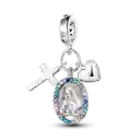 Charm Dije Virgen María Religión Católica Protección Plata 925