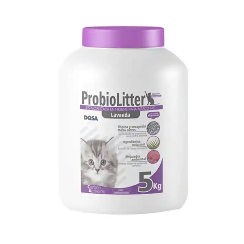 Arena Recipiente Probiolitter Lavanda 5,5 Kg