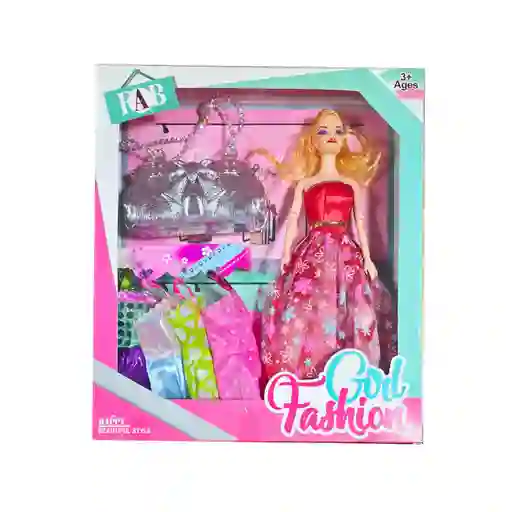 Muñeca Vestidos Bolso Plateado Juguete Niñas Interactivo