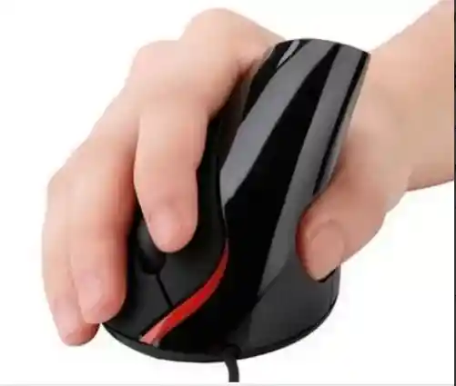 Mouse Vertical 5d Ergonómico Conexión Cable Usb