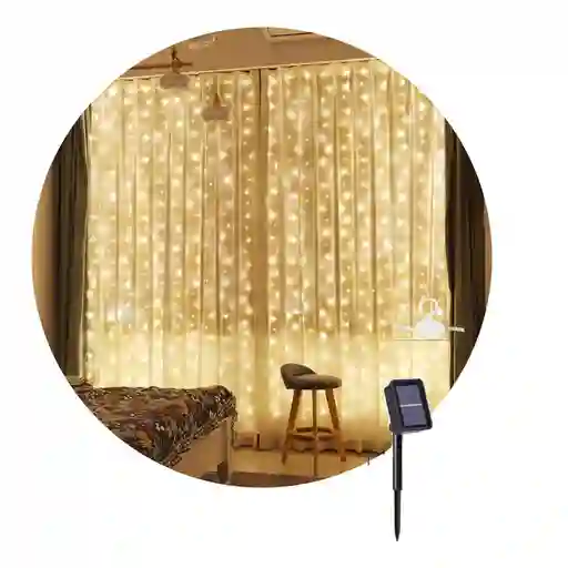Cortina De Luces Vintage 3x3m . Alambre Microled 300leds