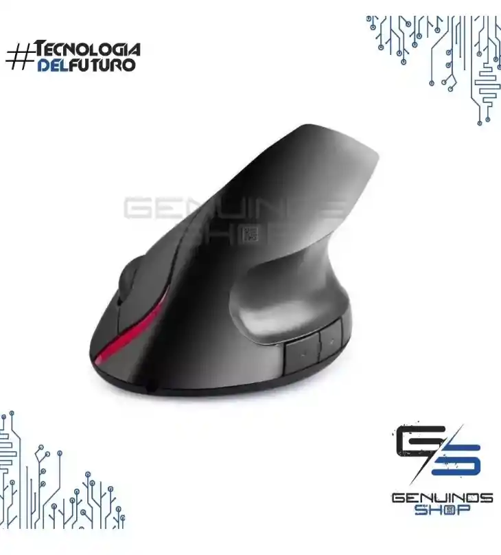 Mouse Vertical Inalámbrico Recargable Weibo Wb-881 Negro