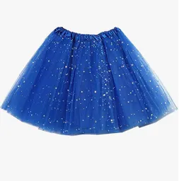 Tutu Azul Rey Con Brillantes Para Adulto Halloween Disfraz