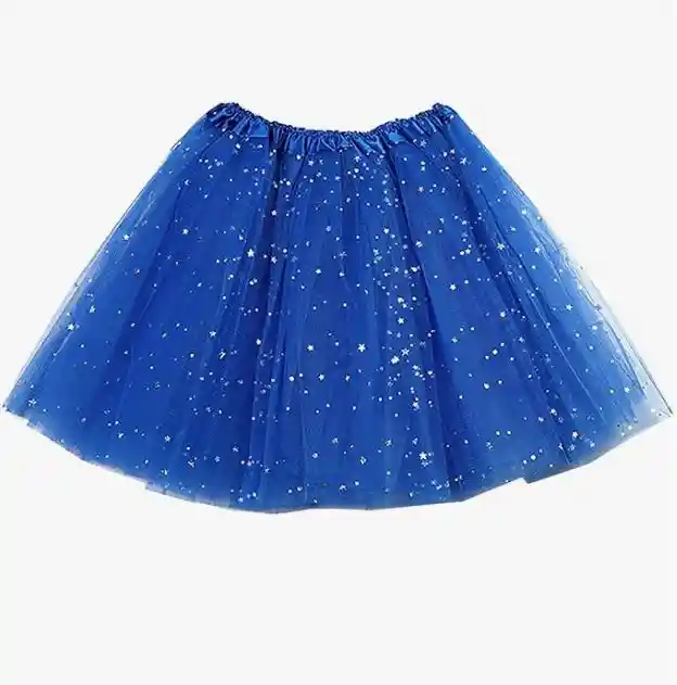 Tutu Azul Rey Con Brillantes Para Adulto Halloween Disfraz