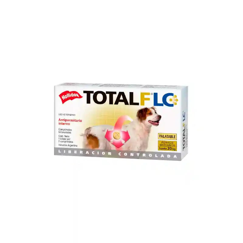Total Flc Perro Mediano Blister X2 Compr