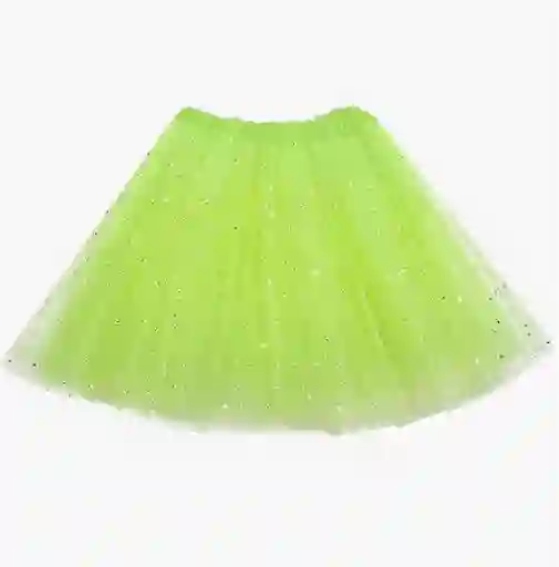 Tutu Verde Claro Con Brillantes Para Adulto Halloween Disfraz