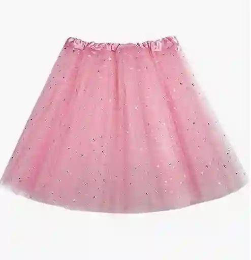 Tutu Rosa Con Brillantes Para Adulto Halloween Disfraz