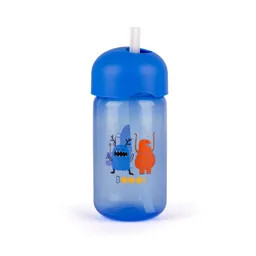 Suavinex Botella Con Pajita Boo Azul