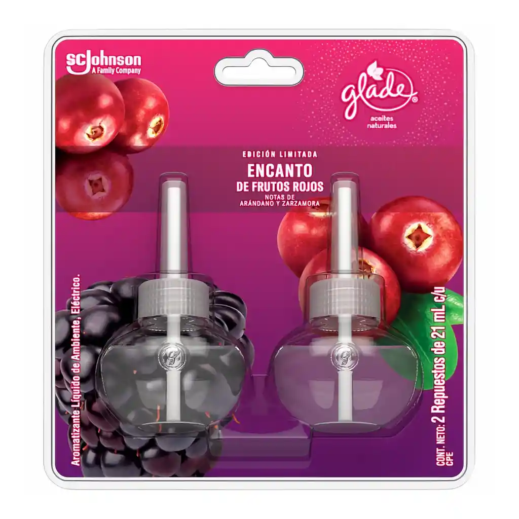 Glade Ambientador Repuesto Encanto de Frutos Rojos