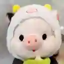 Peluche Cerdito Con Pijama De Vaquita