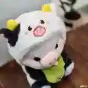 Peluche Cerdito Con Pijama De Vaquita