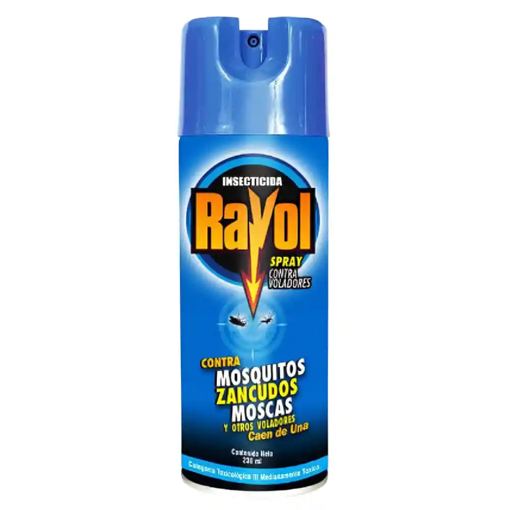 Insecticida Rayol Spray Contra Voladores Mosquitos Zancudos Y Moscas 230ml