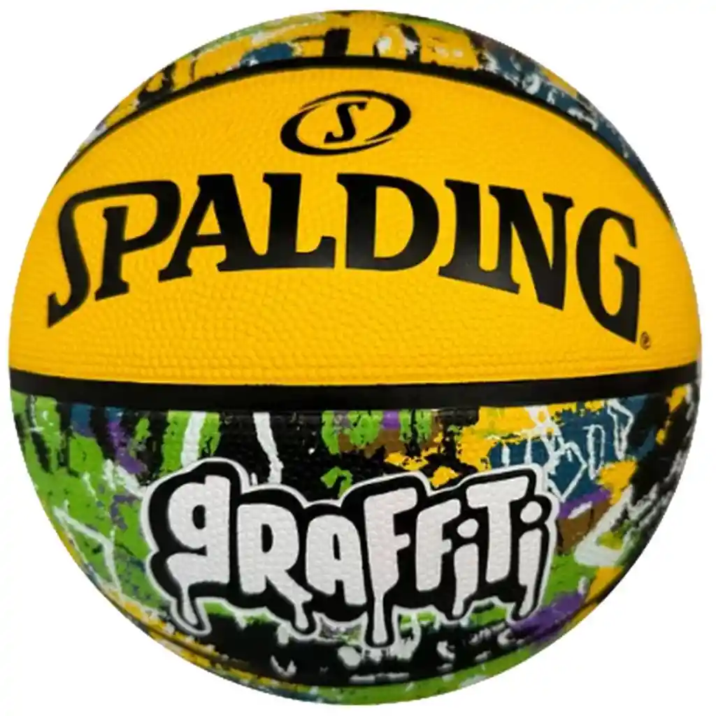 Balon Baloncesto Spalding Competicion Graffiti Color Amarillo