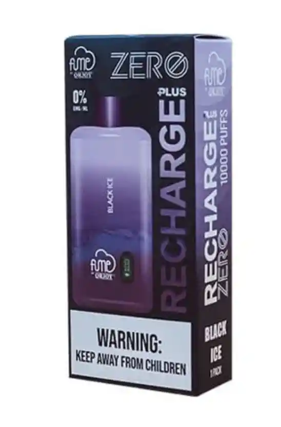 Vape Fume Recharge Plus Black Ice 10.000 Puffs 0% Nic Sin Nicotina