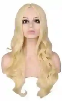 Peluca Rubia Para Mujer Accesorio Halloween