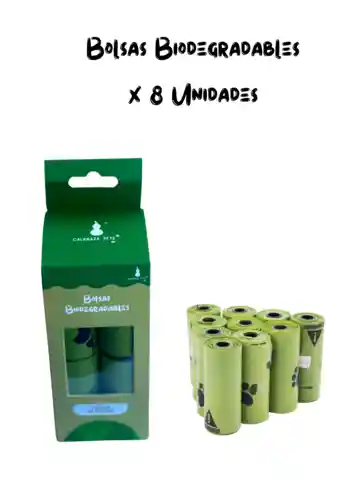 Bolsas Biodegradables X 8 Rollos 120 Bolsas Bolsas Biodegradables Para Perro 8 Rollos Bolsas Para Mascotas