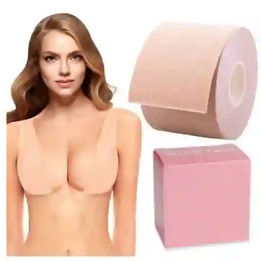 Cinta Levanta Busto Adhesivo Boob Tape 5mx5cm Piel