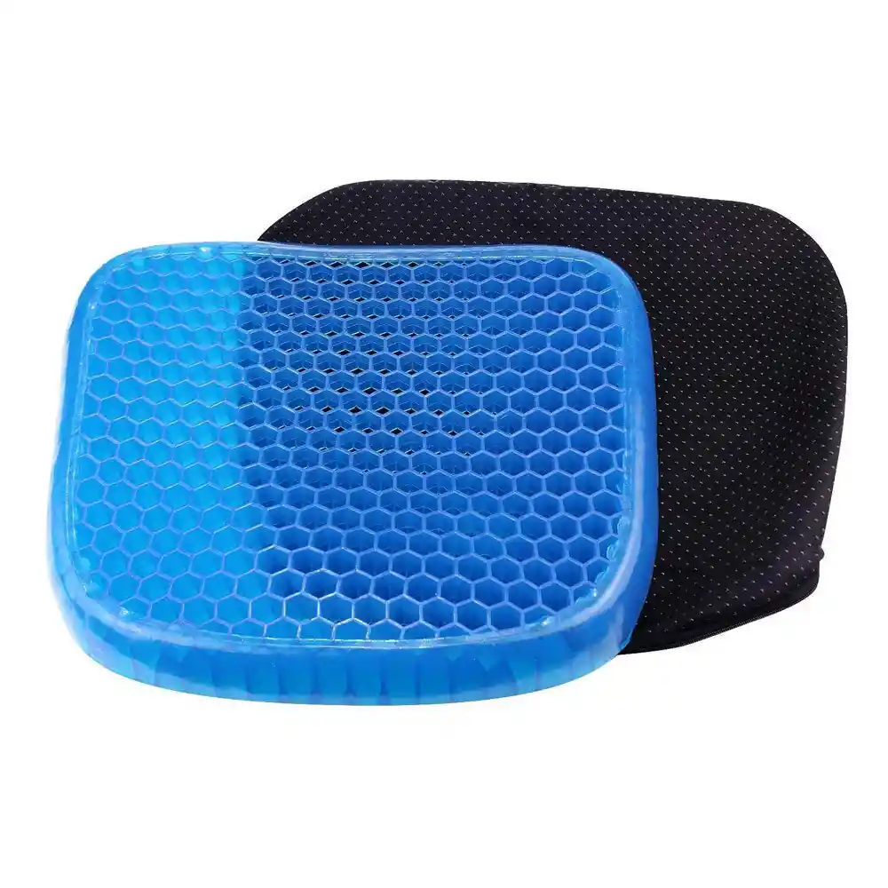 Cojin Silicona Silla Flexible Gel Transpirante + Funda Protectora