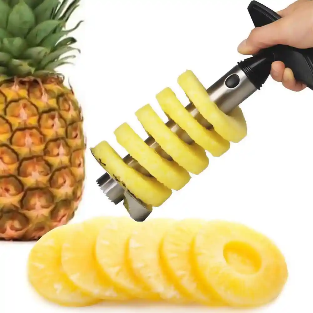 Cortador Rebanador De Piña Pelador Acero Despulpador Espiral