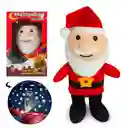 Peluche Muñeco Proyector De Luces Santa Navideño Musical