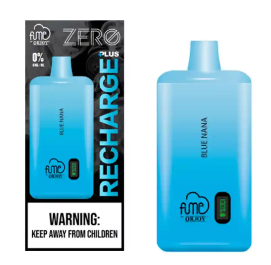 Vape Fume Recharge Plus Blue Nana 10.000 Puffs 0% Nic Sin Nicotina