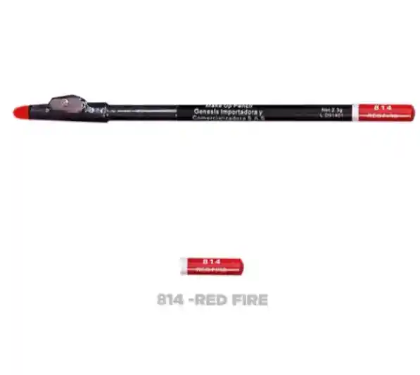 Lapiz Delineador Dolce Bella 814 Red Fire