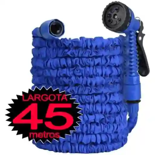 Manguera Expandible 45mcon Pistola Expansible Magic Hose Azul