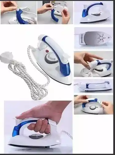 Plancha Para Ropa Viajera Antiadherente Con Vapor Y Spray