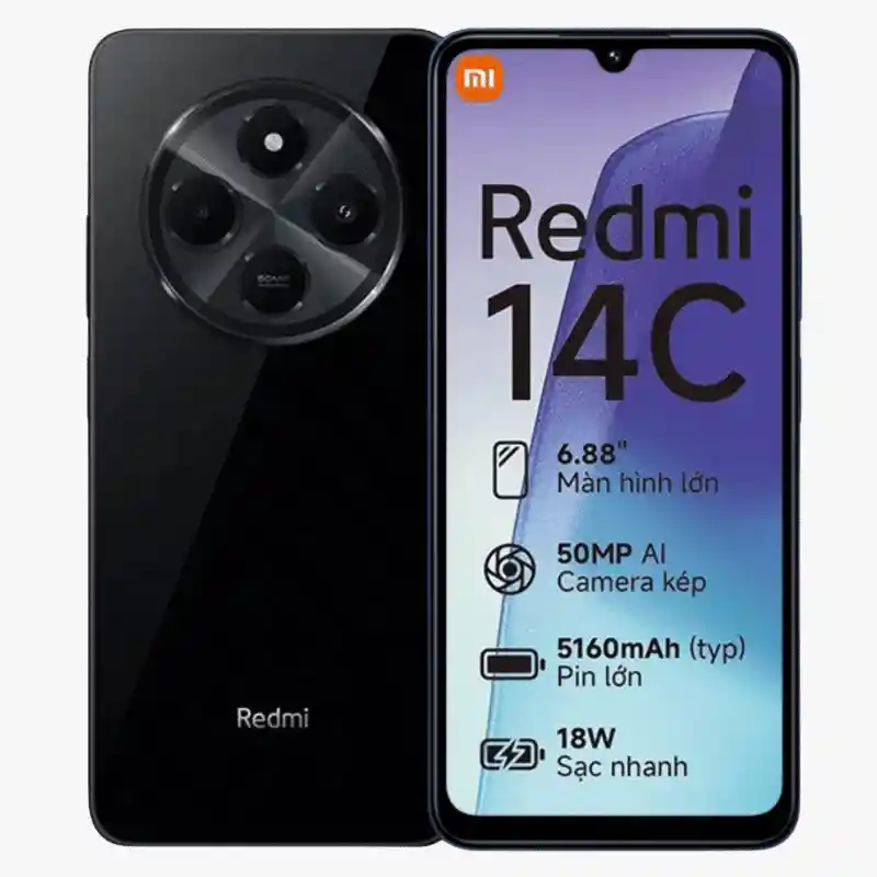 Celular Xiaomi Redmi 14c 128gb 4gb Ram Negro Ocaso