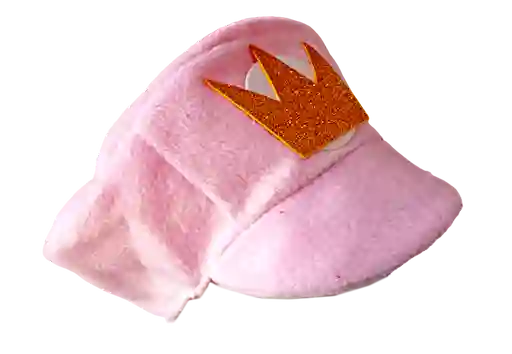 Gorro De Princesa Peach Mario Bros Y Luigi Rosado Dizfras Suave