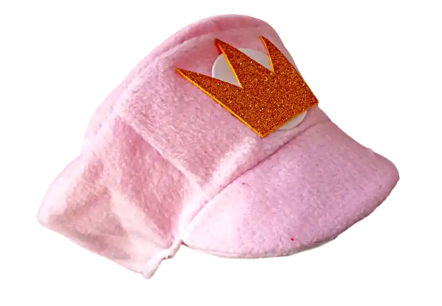 Gorro De Princesa Peach Mario Bros Y Luigi Rosado Dizfras Suave