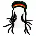 Gorro Peluca Rastas Reggae Disfraz Sombrero Disfraz Jamica