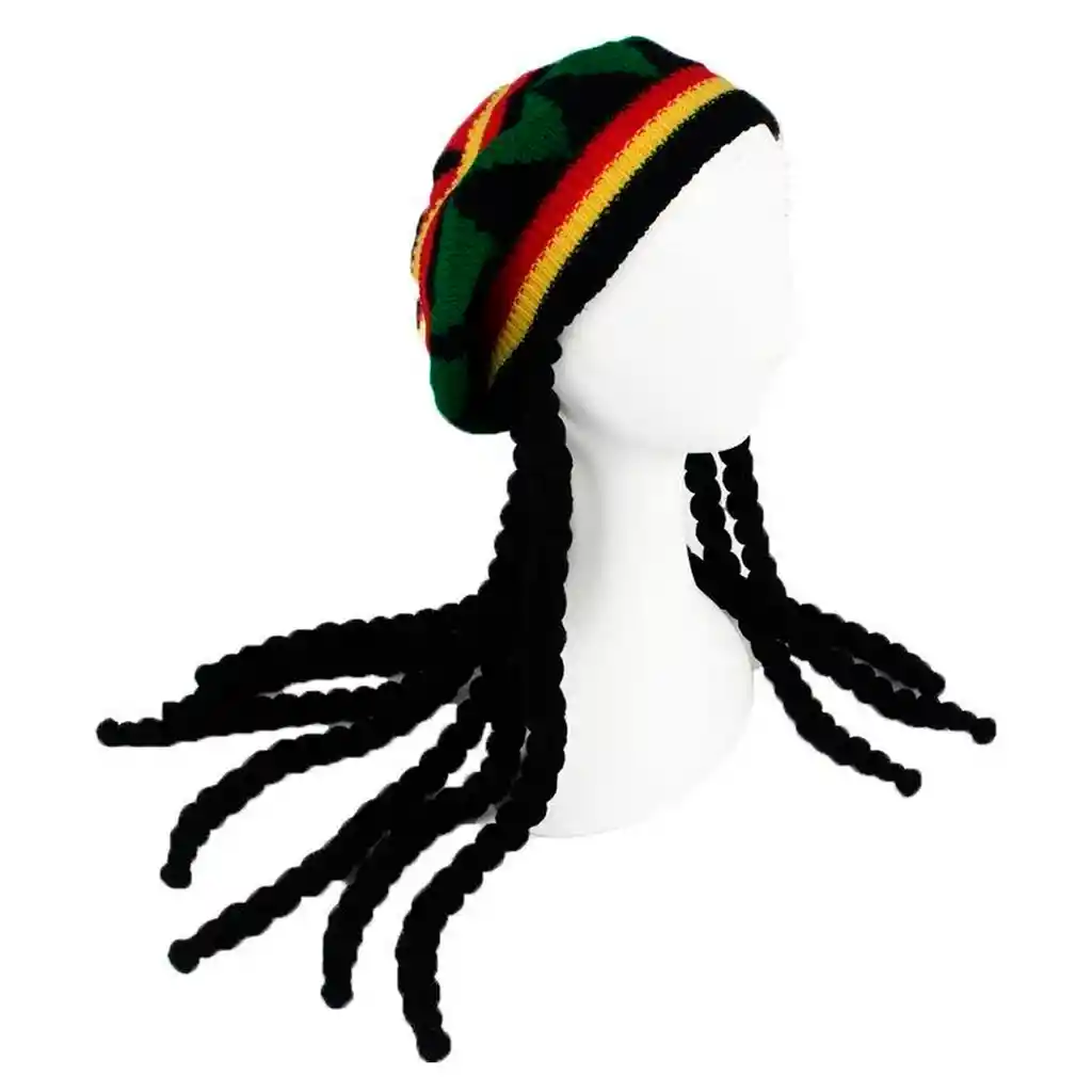 Gorro Peluca Rastas Reggae Disfraz Sombrero Disfraz Jamica