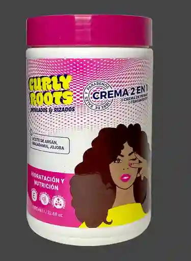 Doypack Curly Roots Crema 2en1 X200ml Yu