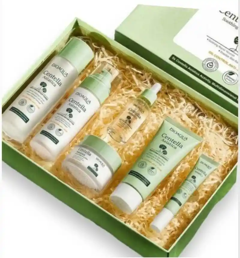 Kit Facial X6 Bioaqua Centella Asiatica , Pieles Grasas Y/o Con Acne