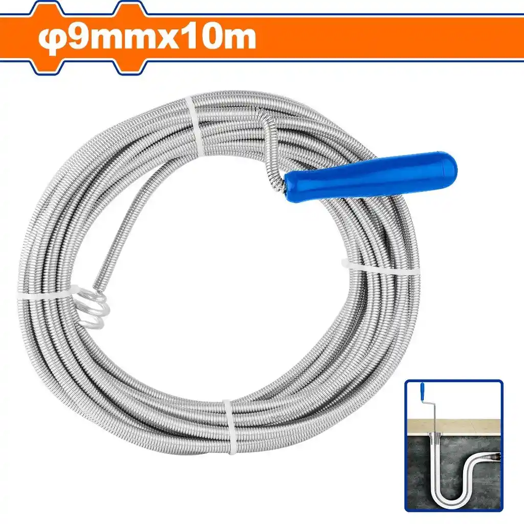 Sonda Flexible Limpiador De Cañerias 10m Wadfow Wdd2310