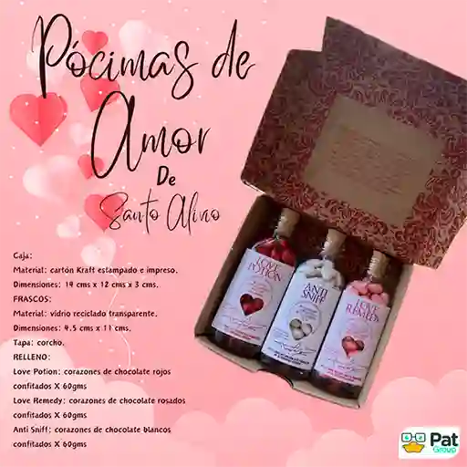 Las Pocimas De Amor Del Doctor (grajeas De Chocolate En Forma De Corazon)