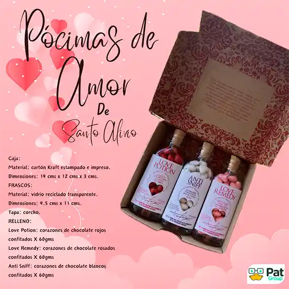 Las Pocimas De Amor Del Doctor (grajeas De Chocolate En Forma De Corazon)