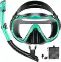 Kit Careta Buceo Gafas Natacion Y Snorkel Profesional